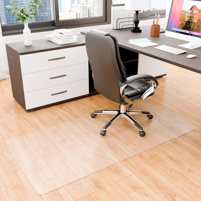 Naturei Chair Mat for Hard Floor, 36” x 72” Office Floor Mats for Rolling Chairs, Floor Protector Mats, Easy Glide Desk Floors Mat for Hardwood Floors (Rectangle) - Image 1